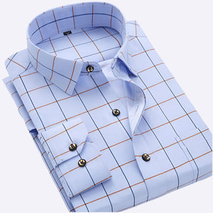Comfy Familly Ramsgate - Classic Pattern Shirt Light Blue Plaid / S