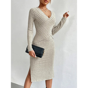 Comfy Family Alvia - Elegant Ribbed Dress S