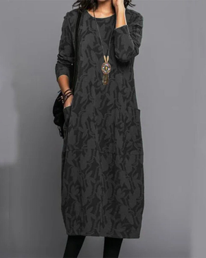 Comfy Family Amelia - Flattering Long Dress Black / S