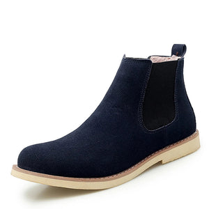 Comfy Family Augustus Bramley Leather Chelsea Boots Navy Blue / 5 (36 EU)