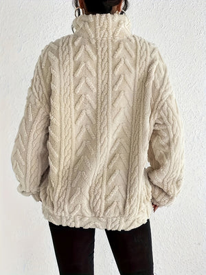 Comfy Family Aurora - Plush Knit Zipper Pullover