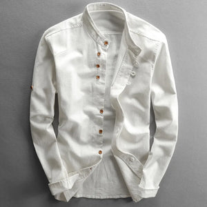 Comfy Family Barnard - Men's Linen Cotton Shirt White / XL