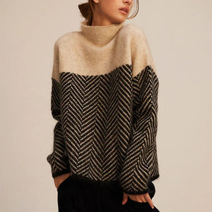 Comfy Family Blumea - Herringbone Sweater Beige / S