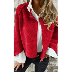 Comfy Family Brunelle - Soft Button-Up Cardigan Rouge / S