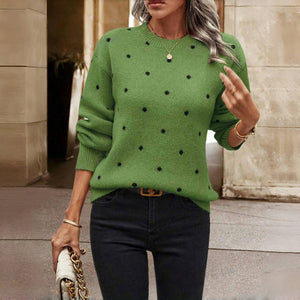 Comfy Family Calista - Knitted Polka Dot Sweater