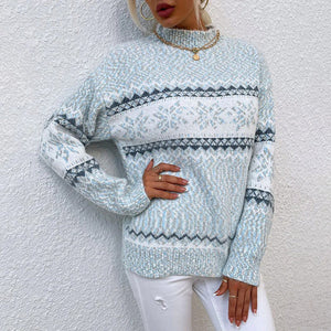 Comfy Family Cambria - Vintage Nordic Sweater Light Blue / S