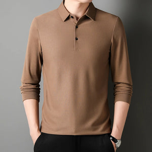 Comfy Family Camden - Buttoned Long Sleeve Polo Khaki / S