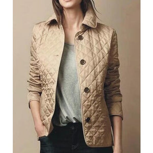 Comfy Family Celeste - Quilted Button Jacket Beige / S