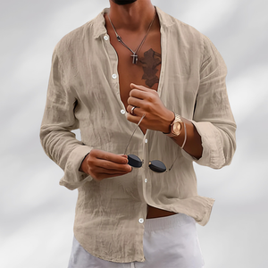 Comfy Family Clarkson - Premium Linen Shirt Beige / S