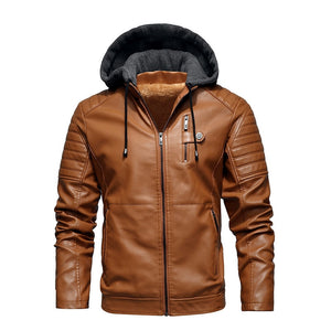 Comfy Family Comfy® Men Leather Jacket Brown / L