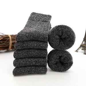 Comfy Family Comfy® Pack of 5 Wool Socks Black