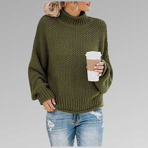 Comfy Family Cornelia - Classic Knitted Jumper Khaki / S