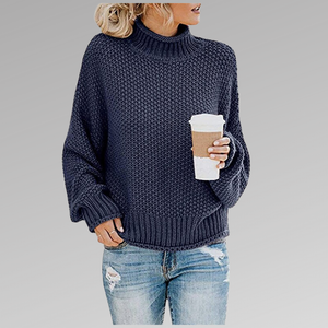 Comfy Family Cornelia - Classic Knitted Jumper Navy Blue / S