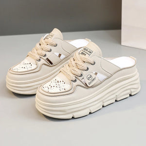 Comfy Family Cuenca™ - Comfortable Platform Trainers Beige / 35