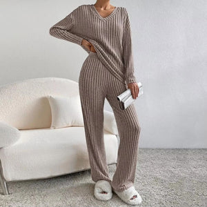 Comfy Family Elfie - Cute Pyjama Set With Pockets Brown / S