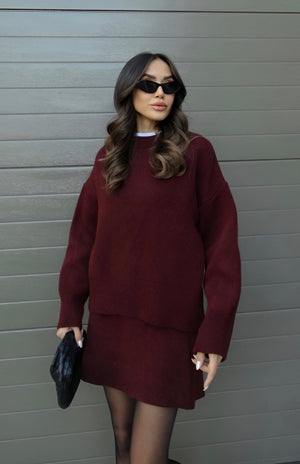 Comfy Family Elise – The Ultimate Cozy Ensemble Burgundy / XS