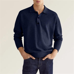 Comfy Family Ellington - Elegant Long Sleev Polo Blue / S