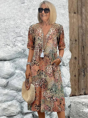 Comfy Family Elyne - Radiant Spring Dress Desert Sand / S