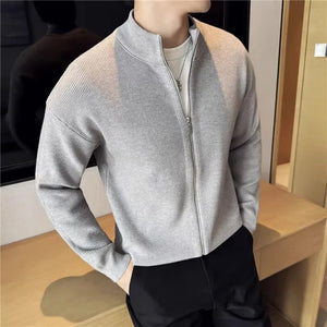 Comfy Family Fletcher - Knit Cardigan Sweater Grey / M