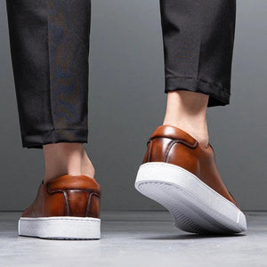 Comfy Family Grant - Men's Leather Sneakers