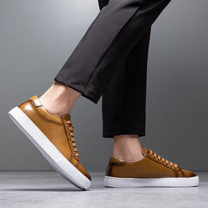 Comfy Family Grant - Men's Leather Sneakers