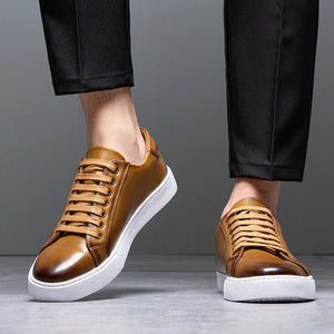 Comfy Family Grant - Men's Leather Sneakers