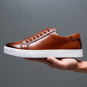 Comfy Family Grant - Men's Leather Sneakers Brown / 38