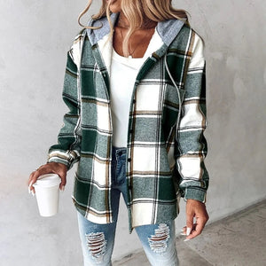 Comfy Family Kristal - Flannel Hooded Jacket