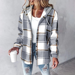 Comfy Family Kristal - Flannel Hooded Jacket