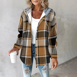 Comfy Family Kristal - Flannel Hooded Jacket