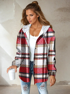 Comfy Family Kristal - Flannel Hooded Jacket