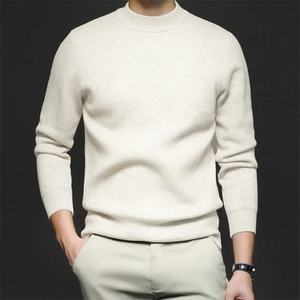 Comfy Family Lancemere - Men's Winter Wool Sweater Ivory White / S