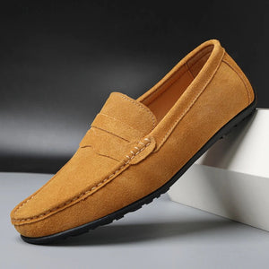 Comfy Family Le Dreux Suede Loafers Tan / 5