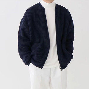 Comfy Family Lorvan - Modern Cardigan for Men Navy Blue / S