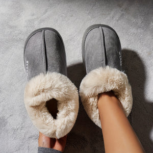 Comfy Family Luna - Fleece Suede Slippers grey / 36