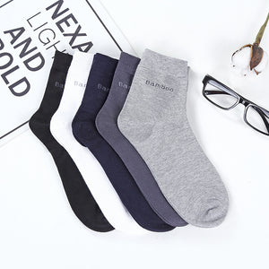 Comfy Family Men's Mid-tube Fiber Socks (Pack Of 5)