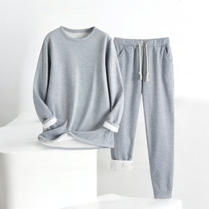 Comfy Family Mia | Termiskt fleece-set Ljusgrå / XS