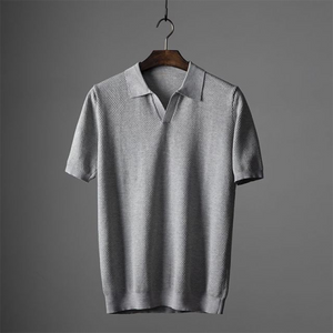 Comfy Family Milford – Textured Polo Shirt Grey / S