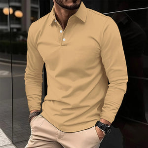 Comfy Family Nathan - Long-Sleeve Polo Khaki / S