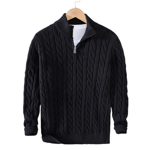 Comfy Family Norwood - Quarter-Zip Knitted Jumper Black / M