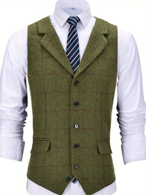 Comfy Family Preston - Check Patterns Wool Vest