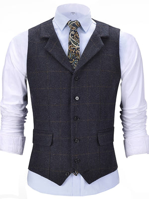 Comfy Family Preston - Check Patterns Wool Vest