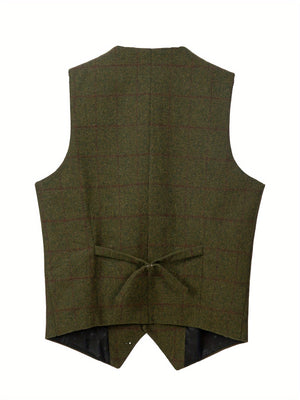 Comfy Family Preston - Check Patterns Wool Vest