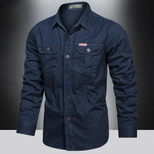 Comfy Family Runcorn - Spring Cotton Shirt dark blue / M / CHINA