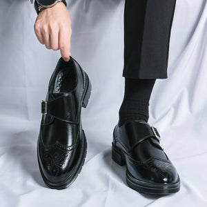 Comfy Family Sarto Buckle Dress Shoes Black / 6