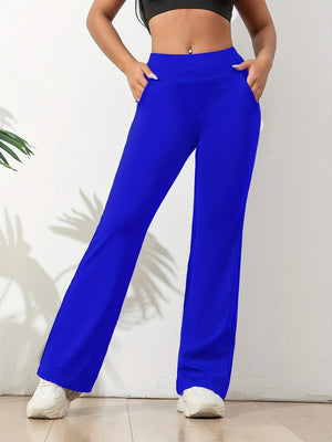 Comfy Family Sculpt & Stretch Flare Leggings Royal Blue / UK 8