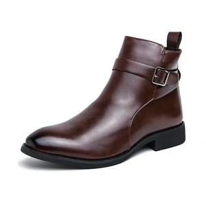 Comfy Family Sergio Genuine Leather Chelsea Boots