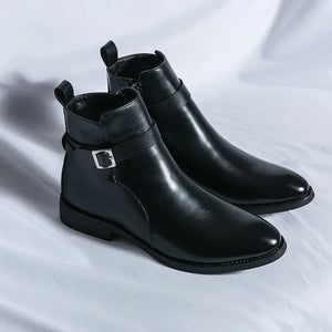 Comfy Family Sergio Genuine Leather Chelsea Boots