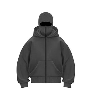 Comfy Family Shadowform - Solid Balaclava Hoodie Gray / S