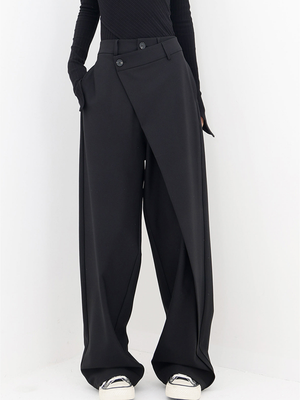 Comfy Family Sophia - Modern Wide-Leg Pants Black / S